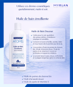 atopis emolient bath oil 200ml (huile de bain ) – Image 2